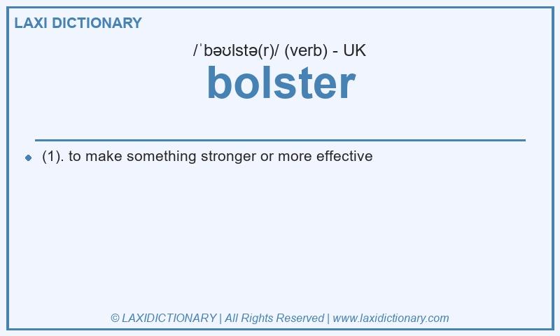 Definition bolster in British English
