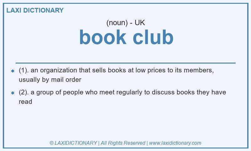 Definition book club in British English
