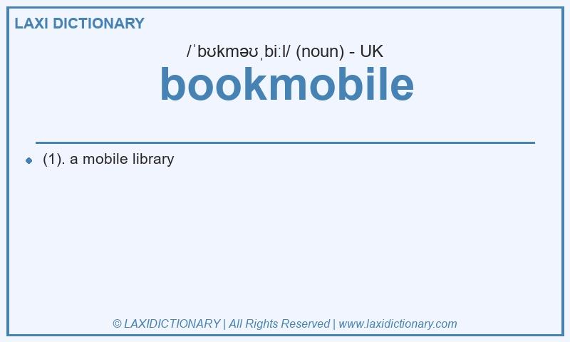 Definition bookmobile in British English