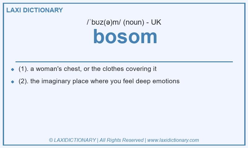 Definition bosom in British English