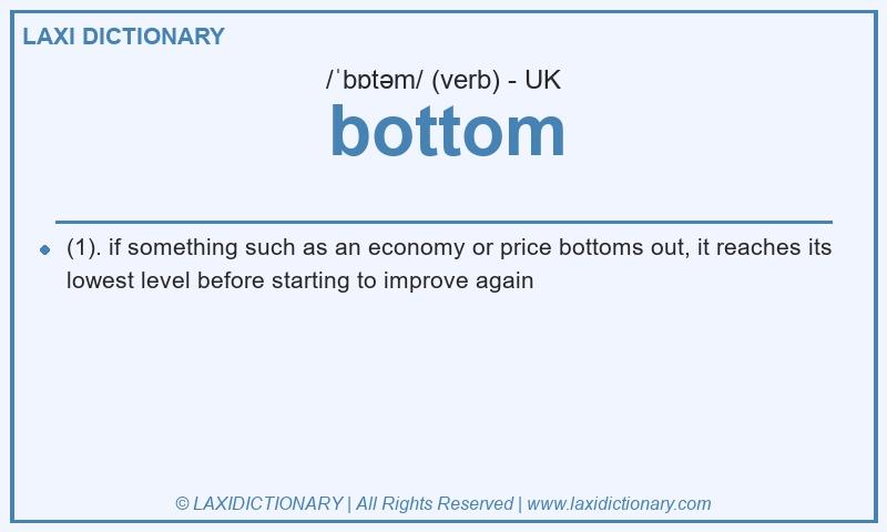 Definition bottom in British English