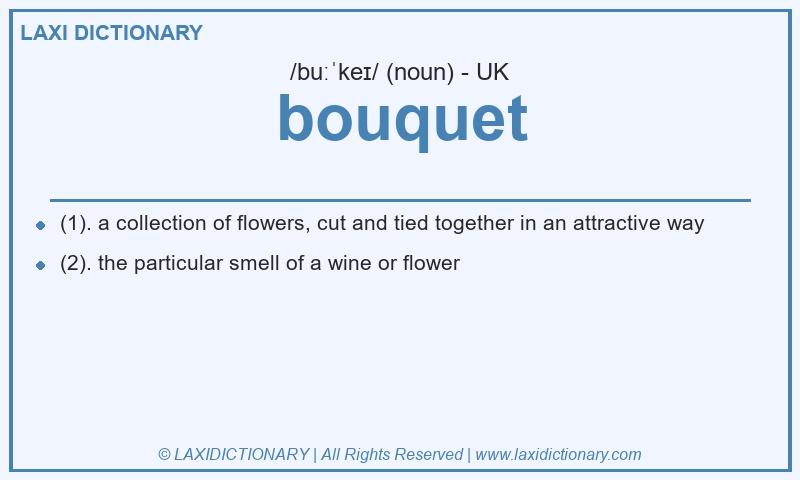 Definition bouquet in British English