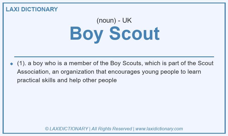 Definition Boy Scout in British English