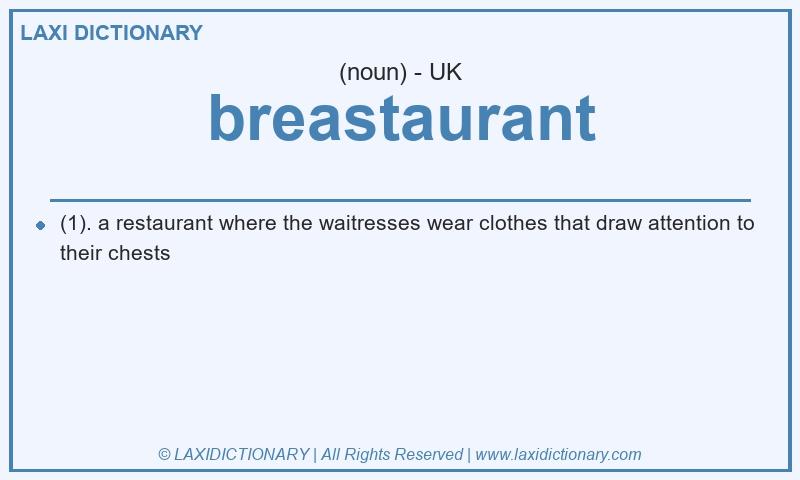 Definition breastaurant in British English