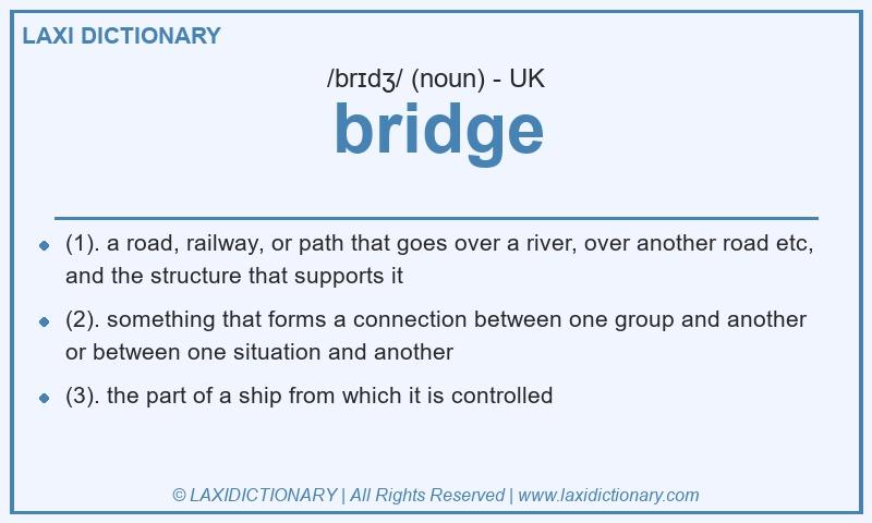 Definition bridge in British English