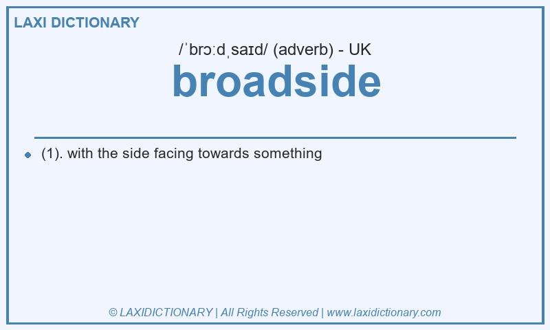Definition broadside in British English