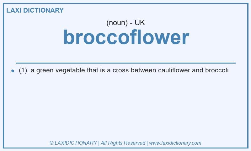 Definition broccoflower in British English