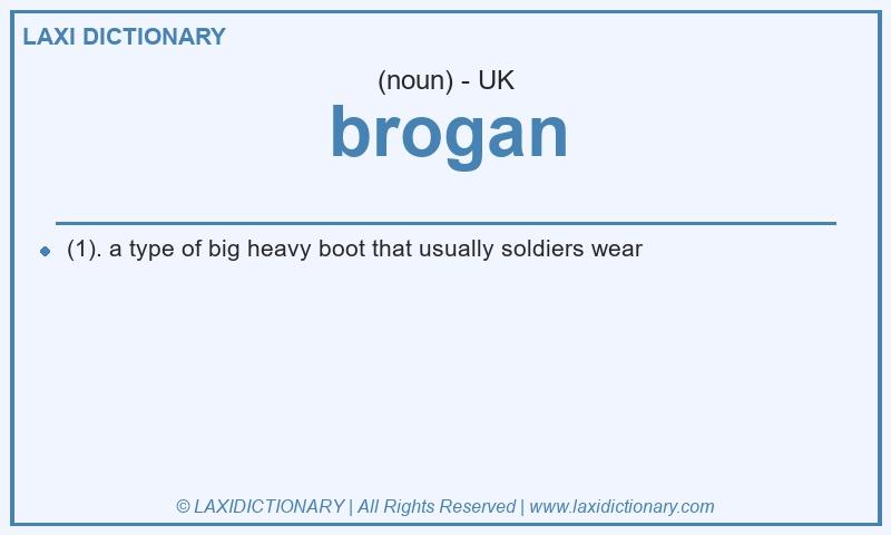 Definition brogan in British English