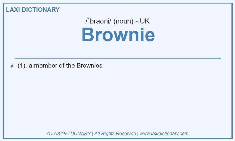 Definition Brownie in British English