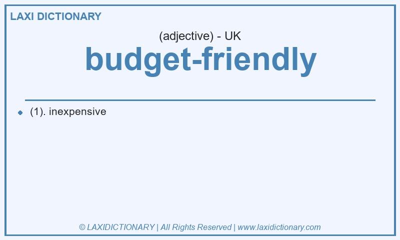 Definition budget-friendly in British English