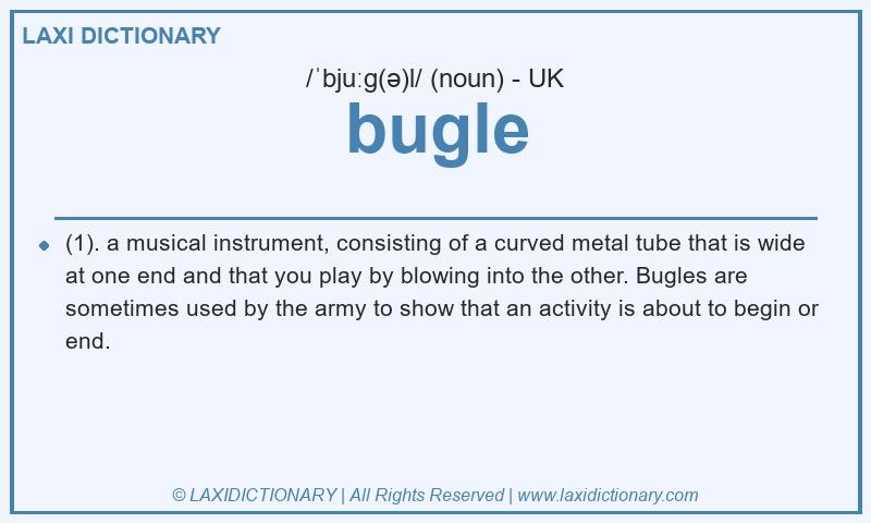 Definition bugle in British English
