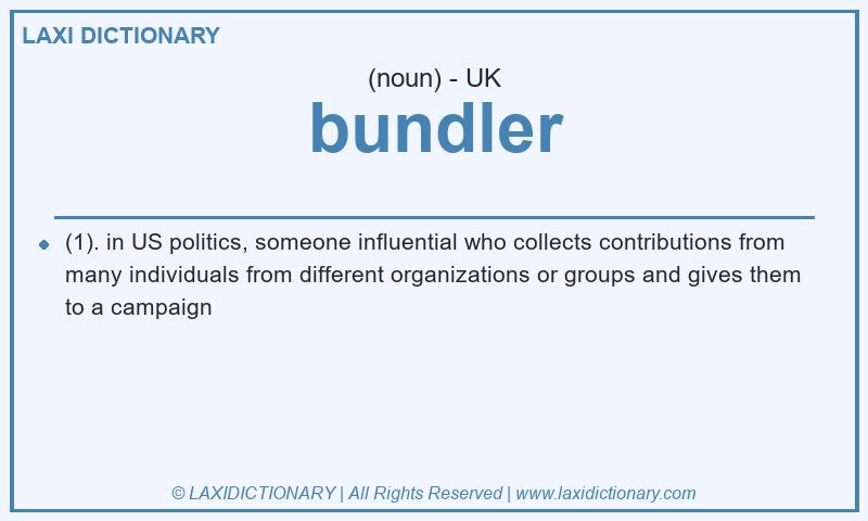 Definition bundler in British English