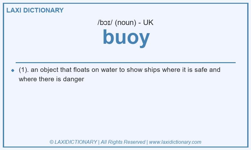 Definition buoy in British English