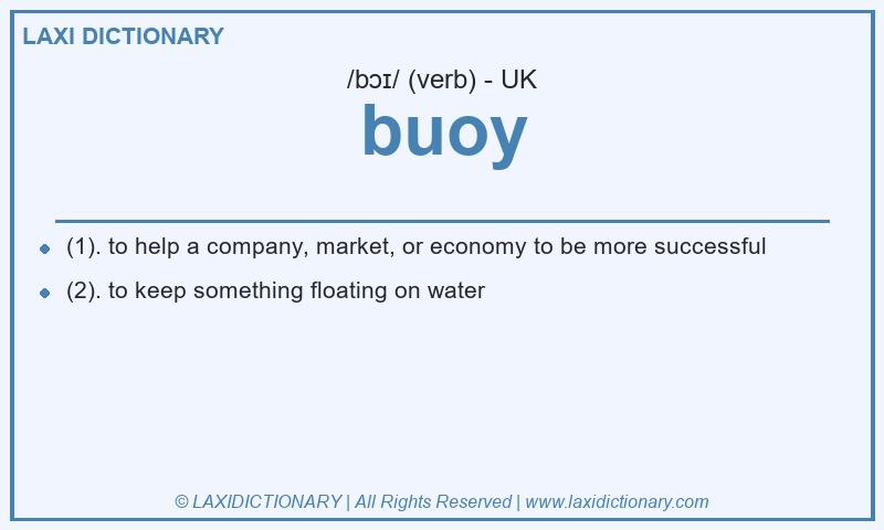 Definition buoy in British English