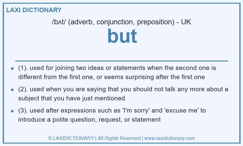 Definition but in British English