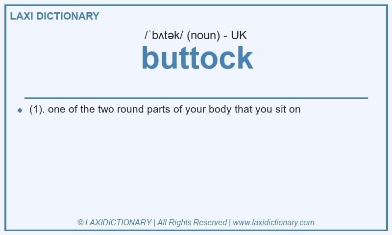 Definition buttock in British English
