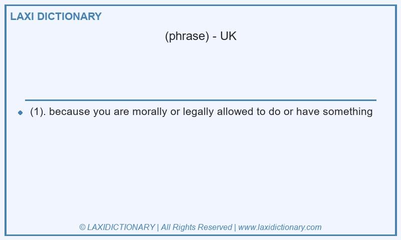 Definition in British English