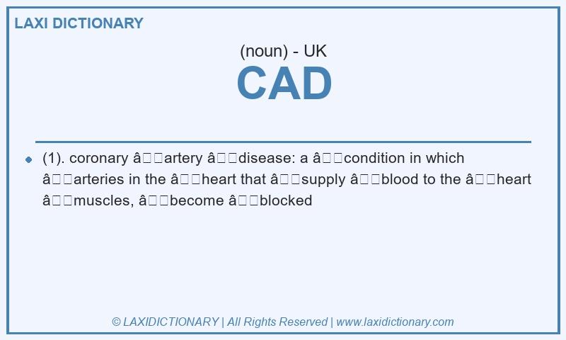 Definition CAD in British English