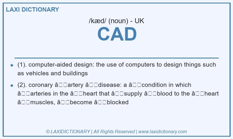 Definition CAD in British English