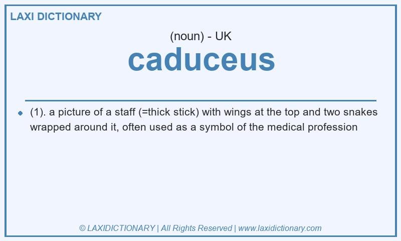 Definition caduceus in British English