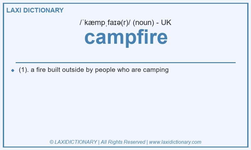 Definition campfire in British English