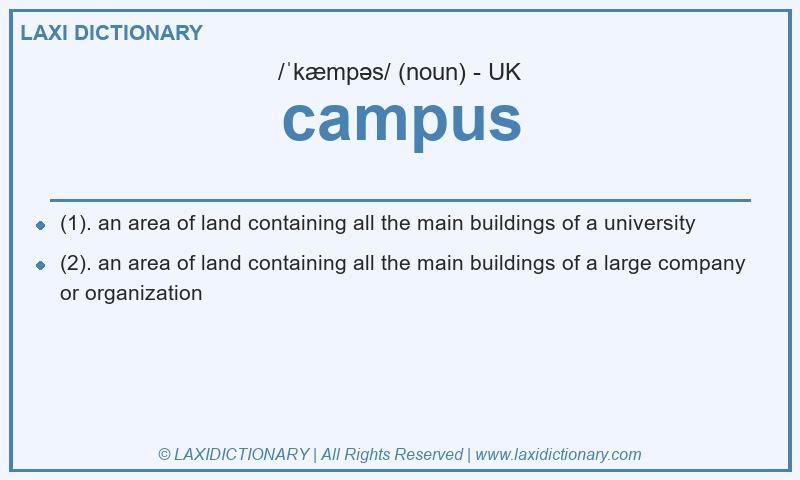 Definition campus in British English