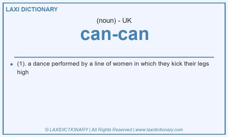 Definition can-can in British English