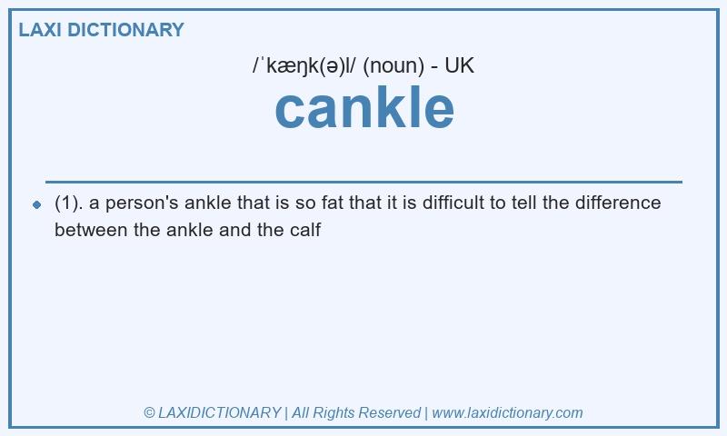 Definition cankle in British English