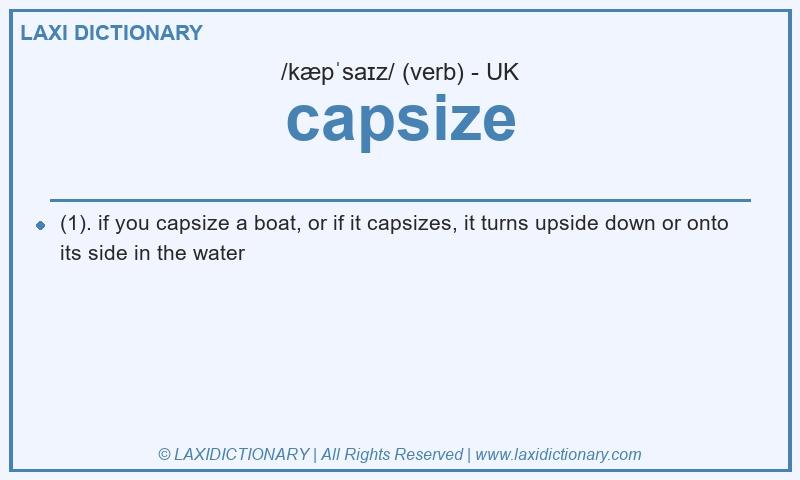Definition capsize in British English