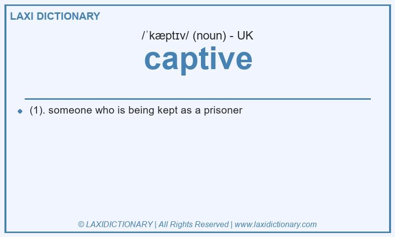 Definition captive in British English