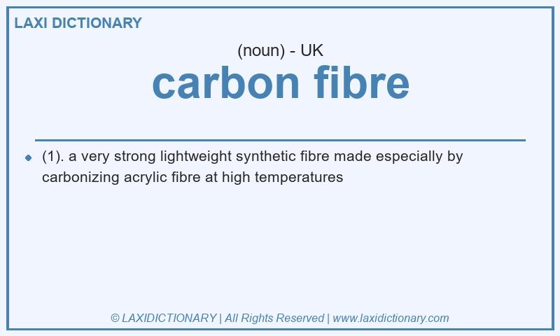 Definition carbon fibre in British English