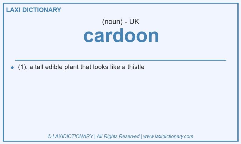 Definition cardoon in British English