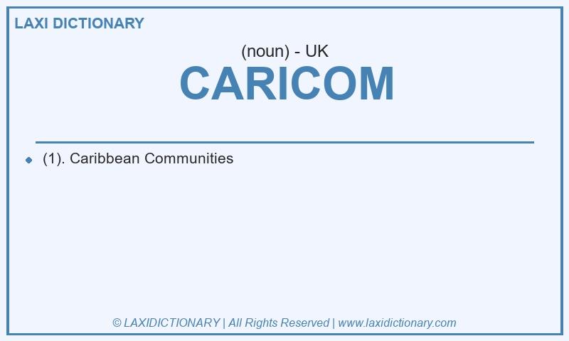 Definition CARICOM in British English