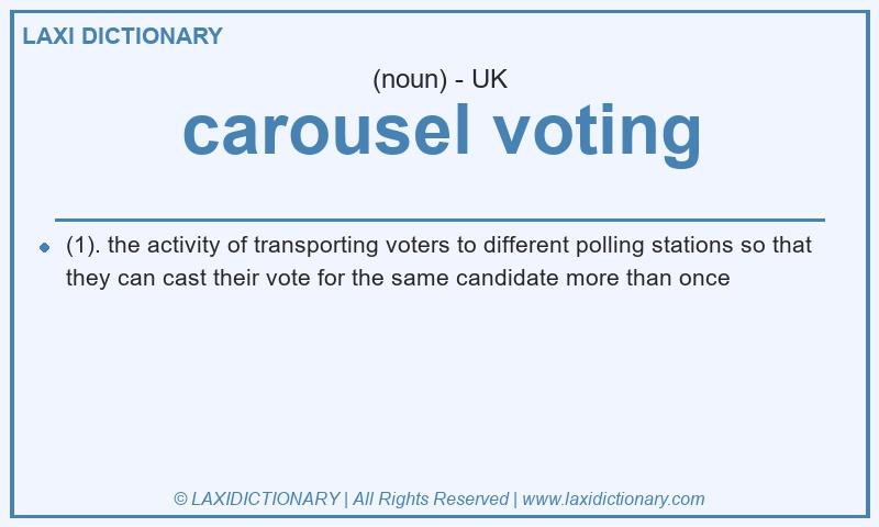 Definition carousel voting in British English