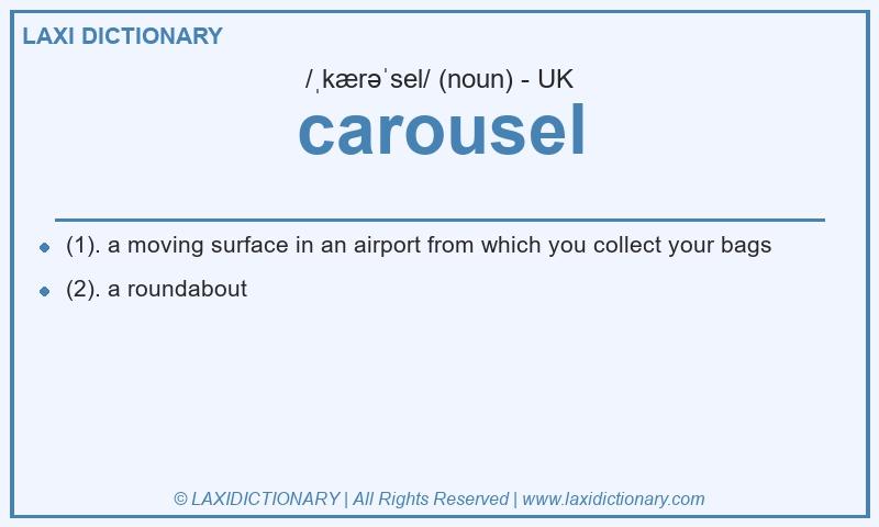 Definition carousel in British English
