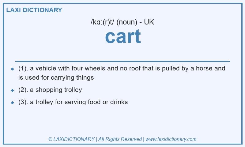 Definition cart in British English