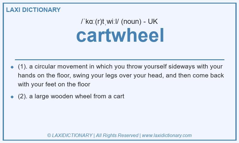 Definition cartwheel in British English