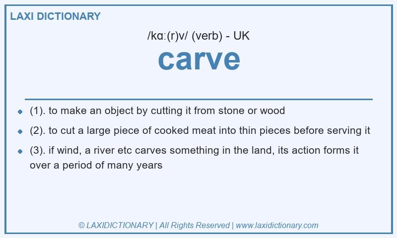 Definition carve in British English