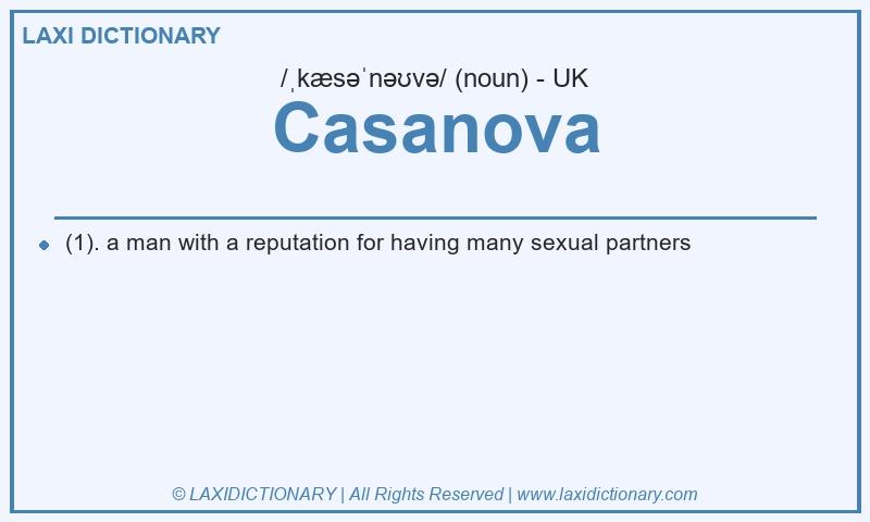 Definition Casanova in British English