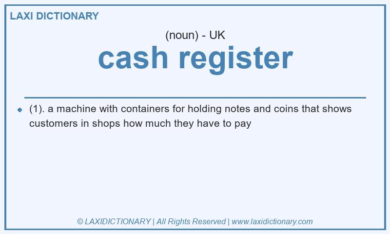Definition cash register in British English