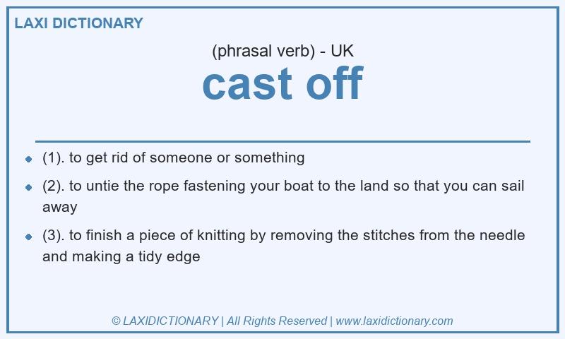 Definition cast off in British English