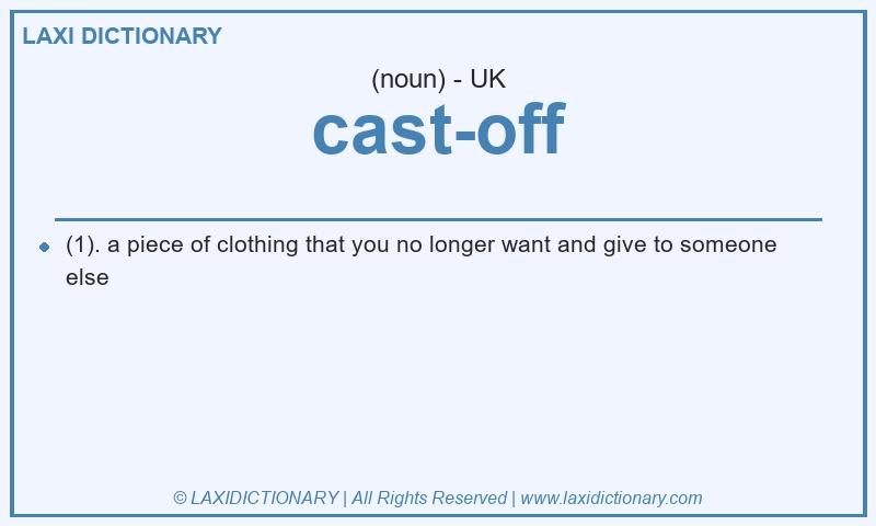 Definition cast-off in British English