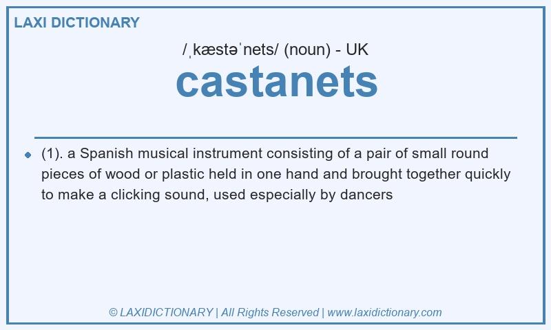 Definition castanets in British English