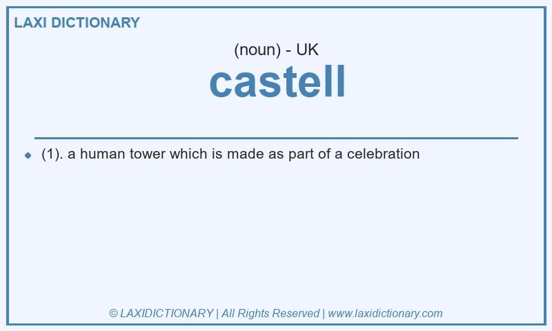 Definition castell in British English