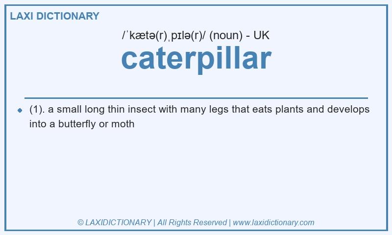 Definition caterpillar in British English