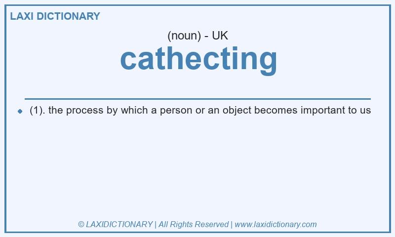 Definition cathecting in British English