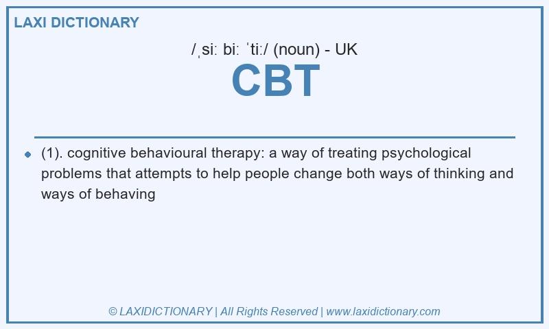 Definition CBT in British English