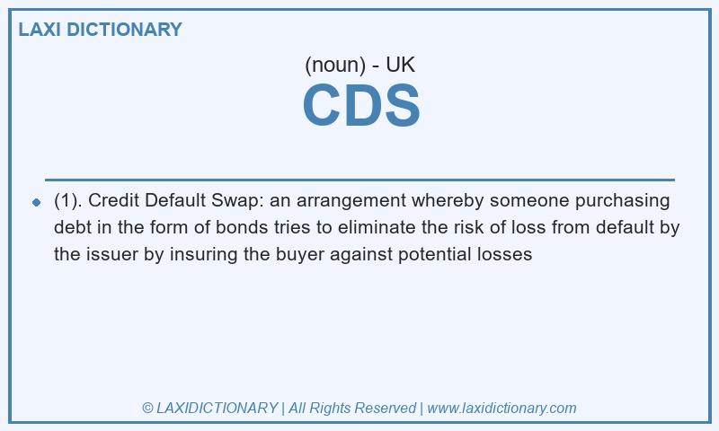 Definition CDS in British English