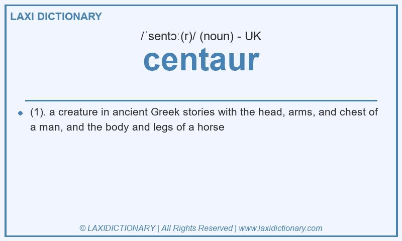 Definition centaur in British English