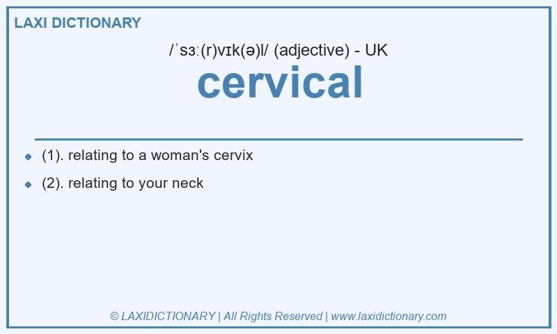Definition cervical in British English